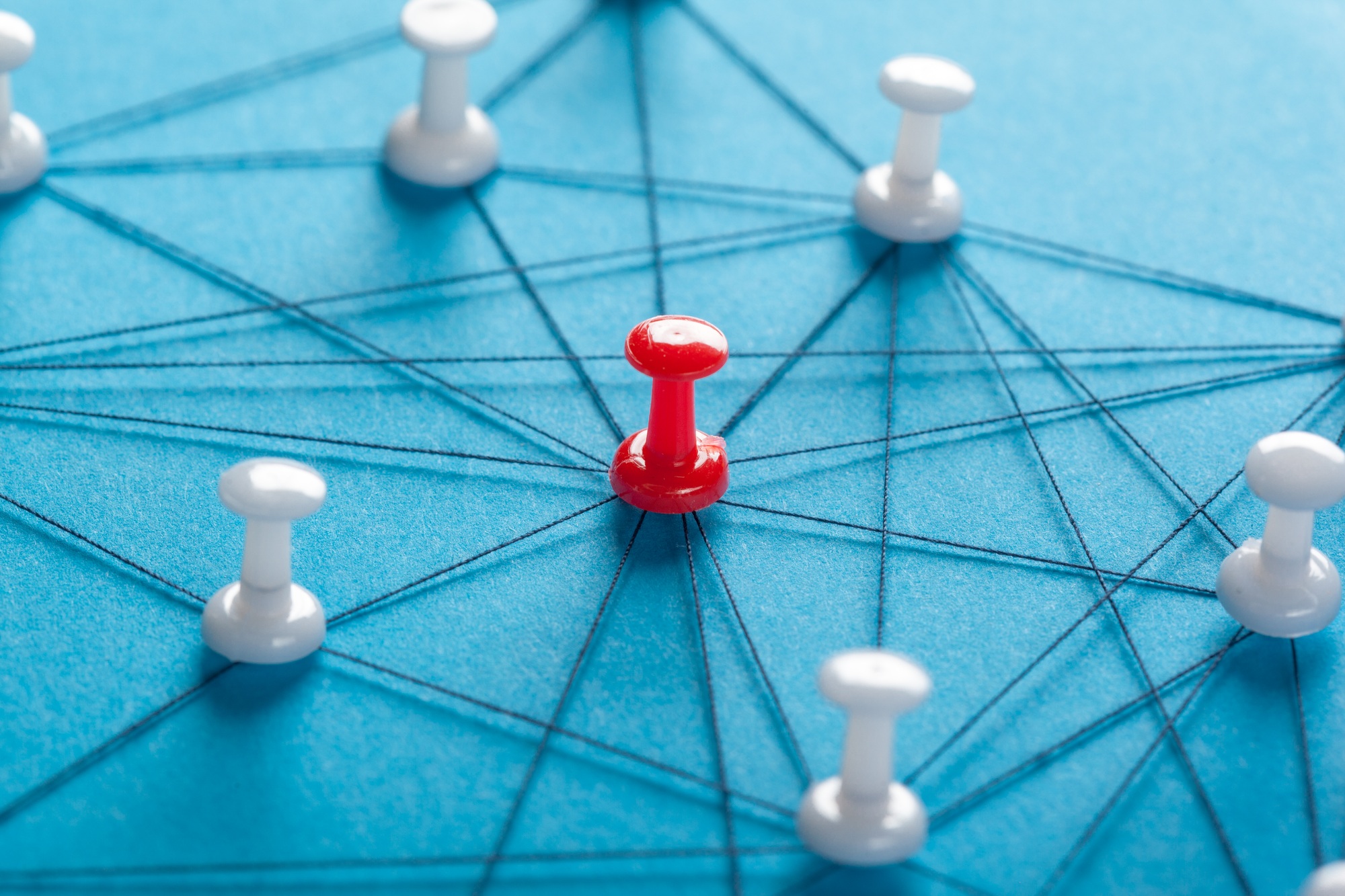 Network with pins